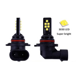 SOCAL-LED LIGHTING - 2 bombillas LED HB3 H10 9005 9145 para Powersports Advanced 3030 SMD brillante y colorida lámpara DRL, color rojo