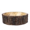 GoCraft Mango Wood Decorative Bowl with Tree Bark Medium 7.5"