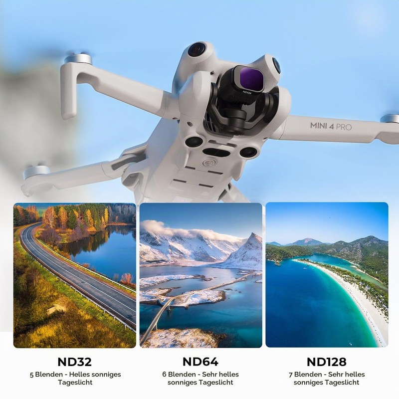 K&F CONCEPT Mini 4 Pro ND Filter Set, Polarising Filter,
