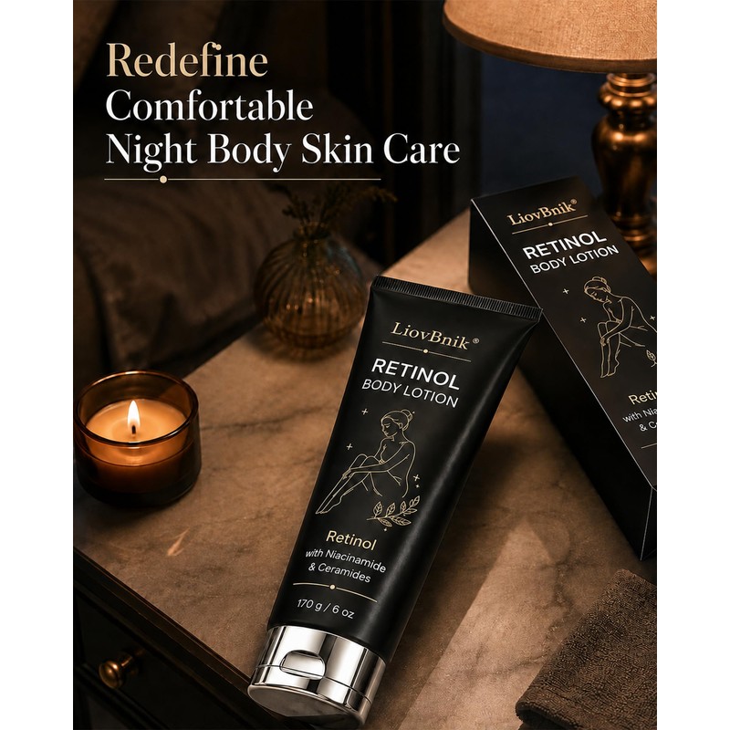 Retinol Body Lotion, Niacinamide & Ceramides for Smooth Firm Skin.L