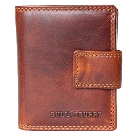 Bull Burry Compact Size Wallet Made Whole of Genuine Leather Without Fabric Lining - RFID