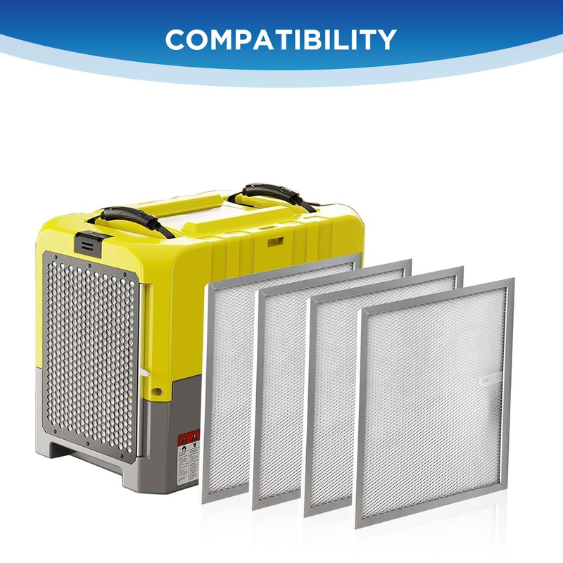 4 Pack MERV-8 Filter Compatible With Commercial Dehumidifiers Storm LGR