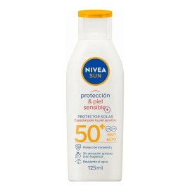 Protector Solar Nivea Sun Piel Sensible Fps 50 125ml