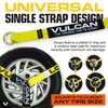 VULCAN Car Tie Down with Snap Hooks - Lasso Style