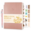 XKDOUS Bible Study Journal Pink Leather Notebook, S.O.A.P Bible Study
