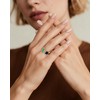 Aliyoham 14K Gold Plated Adjustable Enamel Ring for Women, Asymmetrical