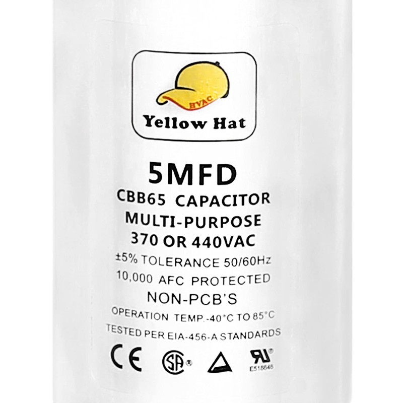 Capacitor for Air Conditioner 5 uf MFD 370 or 440