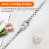 8Pcs Double Opening Necklace Clasp, Stainless Steel Double Lobster Clasps