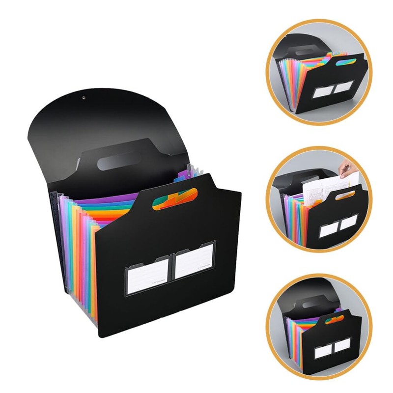 Operitacx Accordion File Organizer with Handle Expanding File Folder for