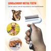 2 PCS Pet Comb with Long & Short Stainless Steel