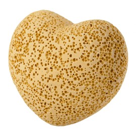 Nupuyai Pack of 5 Heart Shaped Lava Stones, Lava Rock Diffuser for Essential Oils, Palm Worry Stone for Reiki Balance Meditation, Yellow