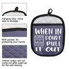 Funny Oven Pads Pot Holder with Pocket for Baker When