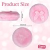 2 Pcs Large Fluffy Powder Puffs, 3.4 Inch Soft Body