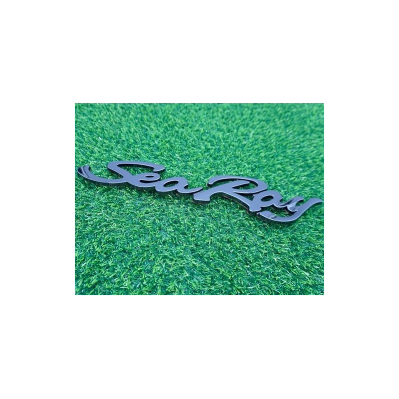 1x Sea Ray Searay Script Boat Letters Logo Badge 3D