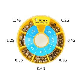 Split Shot 7 Way Dispenser Carp Fishing Weights Carp Coarse Fishing Deep Water Fishing