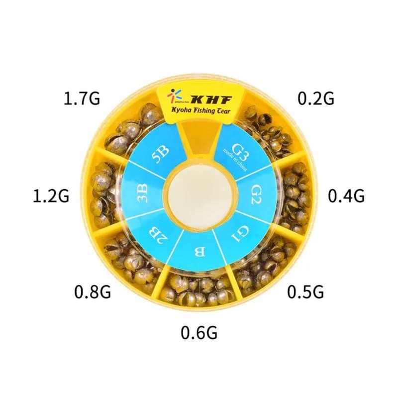 Split Shot 7 Way Dispenser Carp Fishing Weights Carp Coarse