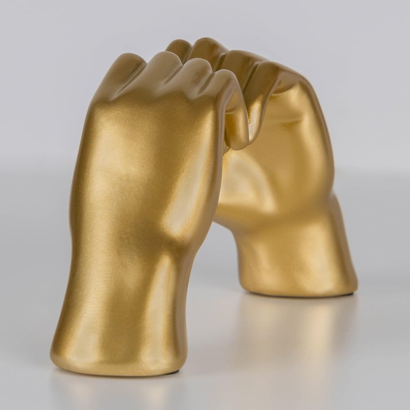 greafy Decorative Sculpture Hand and Heart for Living Room &