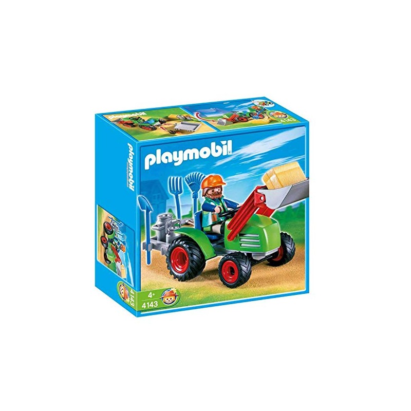 PLAYMOBIL 4143 Multifunctional Tractor, Farmer with Tractor, Tractor