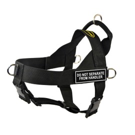 Dean & Tyler Universal No Pull 36-Inch to 47-Inch Dog Harness, X-Large, Do Not Separate from Handler, Black