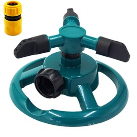 Garden Sprinkler, 360Rotating Lawn Sprinkler, Sprinklers for Yard Large Area, Lawn Sprinklers, Powerful and Even Watering for Lawns and Gardens ﻿