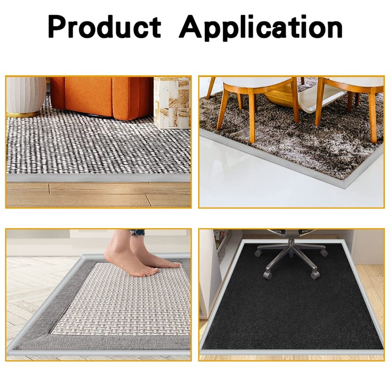 Floor Rubber Transition Strip Self Adhesive Carpet to Tile Transition