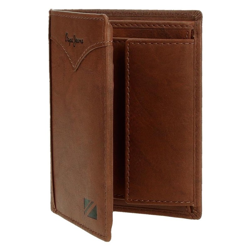 Pepe Jeans Jacket Vertical Wallet with Wallet, One Size, brown,