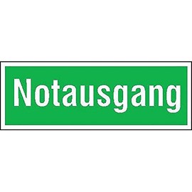 Format 4044589054326 Aluminium Sign 105 x 297 mm exit