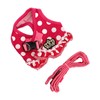 Dog Harness Leash Adjustable Escape Proof Breathable Safe Dots Design