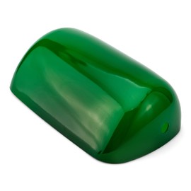 NKlaus Replacement Glass Cover for Bankers Lamps Green 22.5 x 7 x 13 cm Genuine Replacement Glass Shade 11694