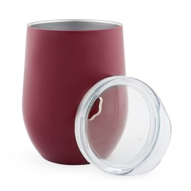 True Fabrications 7152 Sip & Go Stemless Wine Tumbler in Berry, Multicolored