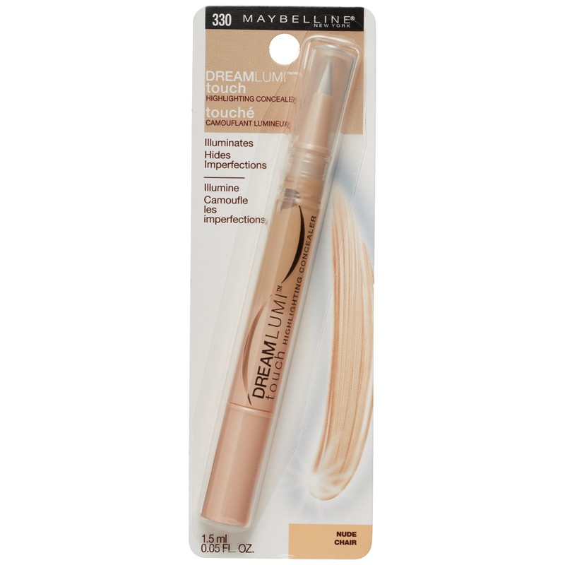 Maybelline New York Dream Lumi Touch Highlighting Concealer, Nude, 0.05