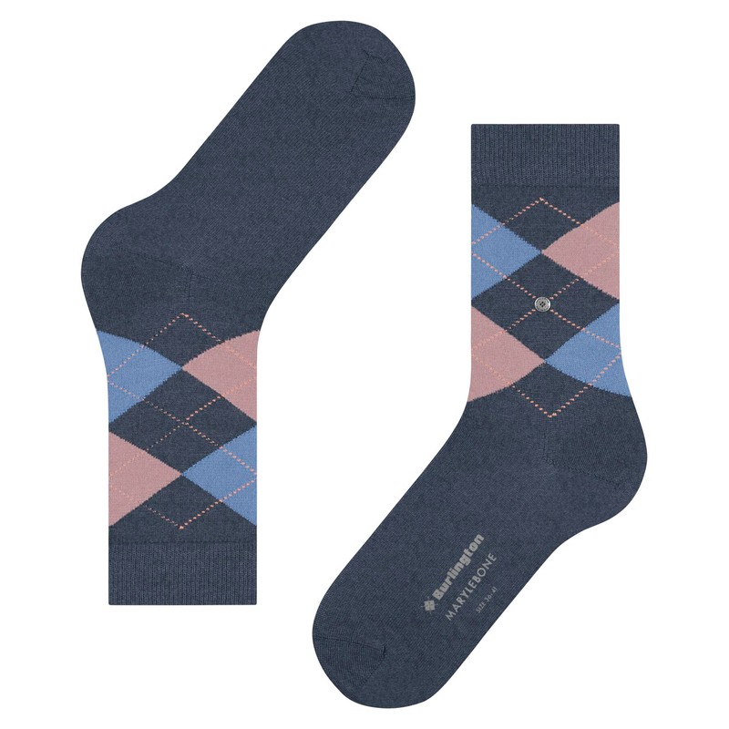 Burlington Women's Socks, Blue (Dark Blue Melange 6688) new -