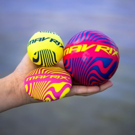 Mavrix 3 Piece Skimming Set, Skim Ball, Skim Disc & Foam Ball for Beach & Pool - Floating Water Toys for Skipping & Catching