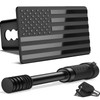 OGYE Heavy American Flag Metal Trailer Hitch Cover Fit for
