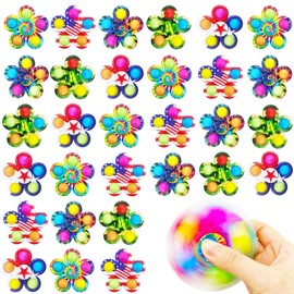 50 Fidget Spinners Toys, Party Favors Gifts for Kid,Pop Fidget Spinner Pack Bulk, Little Sensory Fidget Toys Pack, Classroom Prizes for Girls Boys Students