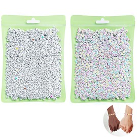 RUIENGCOMM 1600Pcs Letter Beads for Friendship Bracelet Making Kit, 28 Styles Alphabet Beads for TS Bracelets Crafts and Jewellery Making Kit for Teenage Girls Gifts or Bestie Friend Gifts