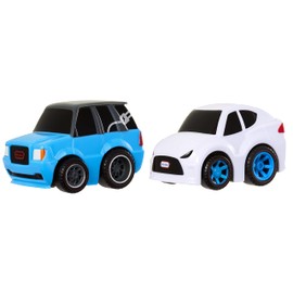 Little Tikes My First Cars Crazy Fast Cars - Electro Riders - Dine Dashers, Food Truck Wind-Up Cars - 9 cm Play Cars with 15 m Range - for Children from 3 Years - Pack of 2