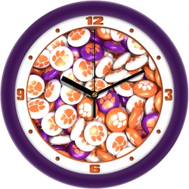 SunTime Clemson Tigers - Candy Wall Clock