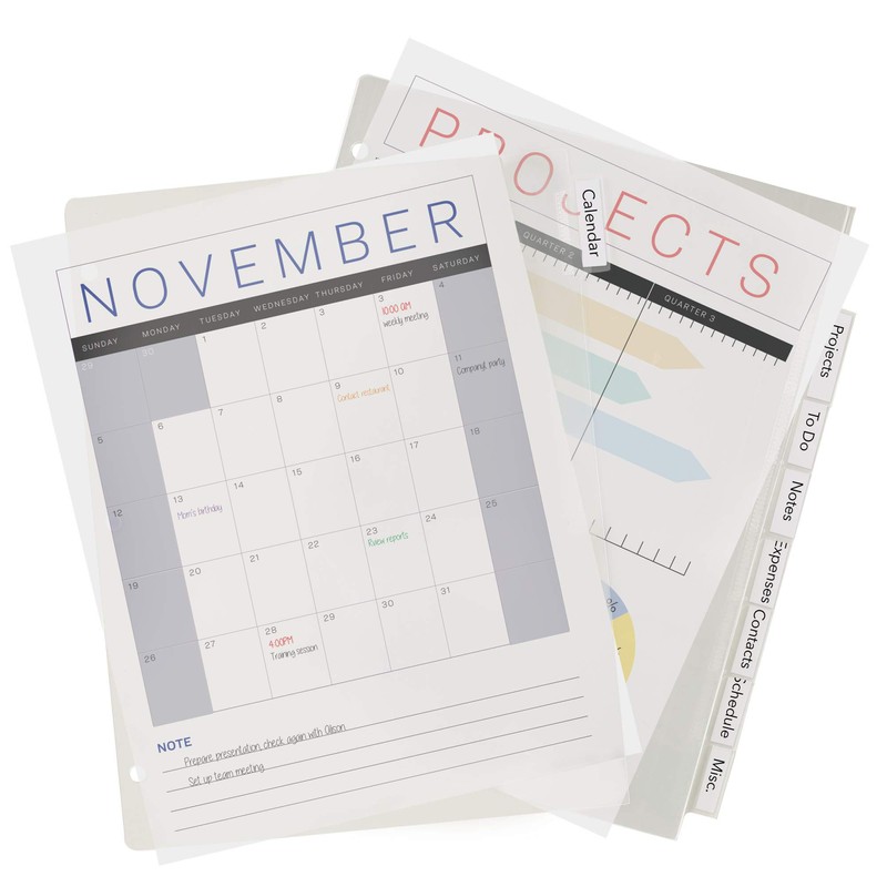 Avery Durable Plastic 8-Tab Insertable Big Tab Dividers for 3