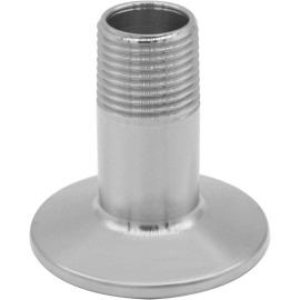 sashow SS Sanitary Pipe Fitting 1/2" NPT Male to 1.5" Tri Clamp 50.5mm Ferrule OD 2PCS