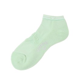 Callaway C25193100 Men's Ankle Socks (Pile, Functional Material EZ DRY), Anti-bacterial and Odor-Resistant, Golf Socks, 1130_light green