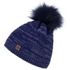 Compagno Winter Hat Knitted Hat Women's Bobble Hat Fleece Lining