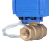 Electric Ball Valve BSP Brass Motorized Mini DN15 1/2in DC12V