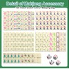 TUSAUW Mini American Mahjong Tile Set Include 166 0.8 Inch