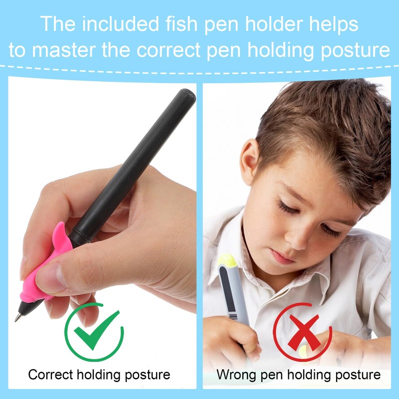 AOZUO Magic Pens & Refills for Magic Practice Copybook, Grooved