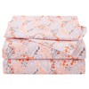 JSD Pink Paisley Floral Sheet Set Cal King, 4 Piece