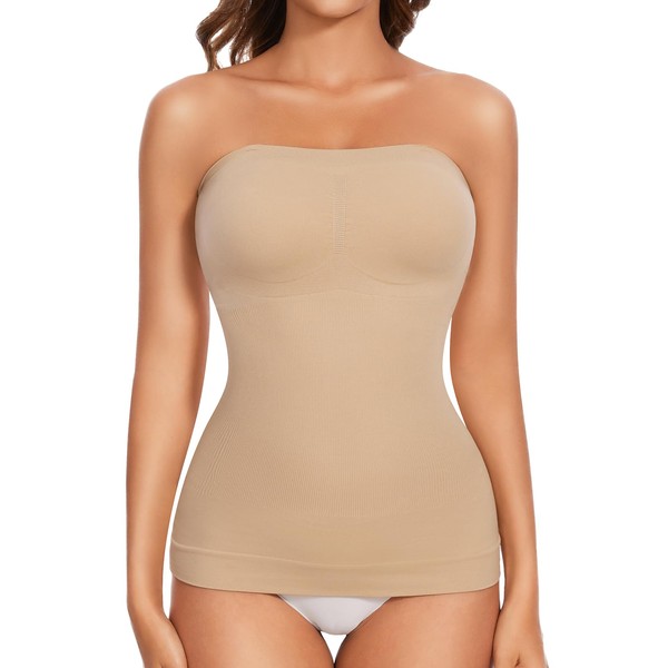 Ellareese Strapless Shapewear Tank Tops Tube Tops for Women Cami