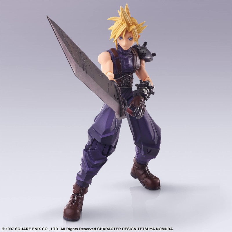 Final Fantasy VII Bling Arts Cloud Strife PVC Painted Action