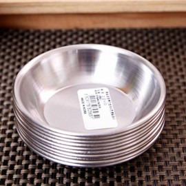 Stainless Steel Condiment Dish Sauce Dish 4ea