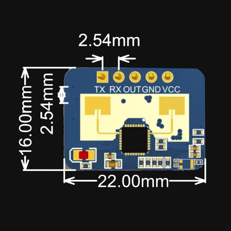 Stroagymoon LD2410C 24G Radar Human Presence Sensor+CH340 Adapter FMCW Radar